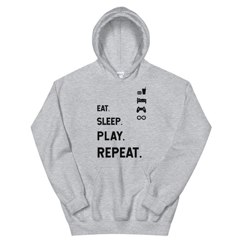 Eat Sleep Play Repeat Heavy Blend Hoodie